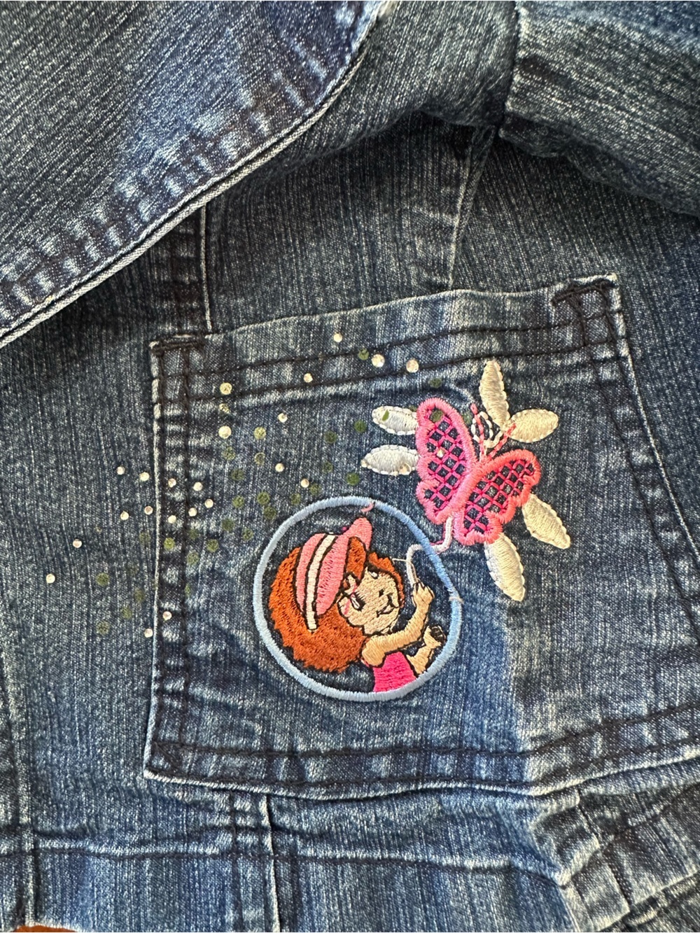 Rosita Fresita ‘Strawberry Shortcake’ kids denim jacket - Picture 6 of 7